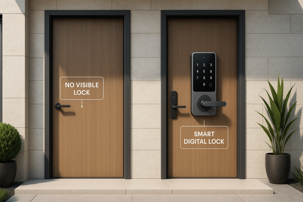 Cerradura invisible vs cerradura inteligente: diferencias reales y cómo elegir (guía 2025)